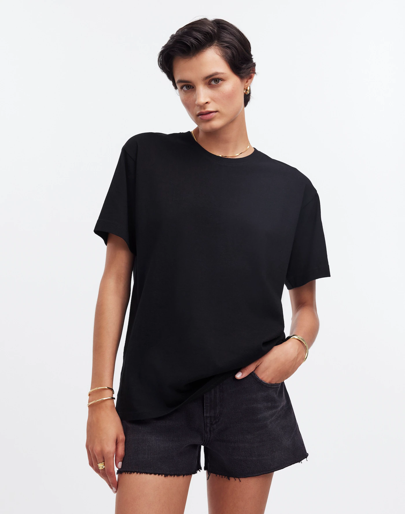 MW, Cotton Relaxed Oversized Tee