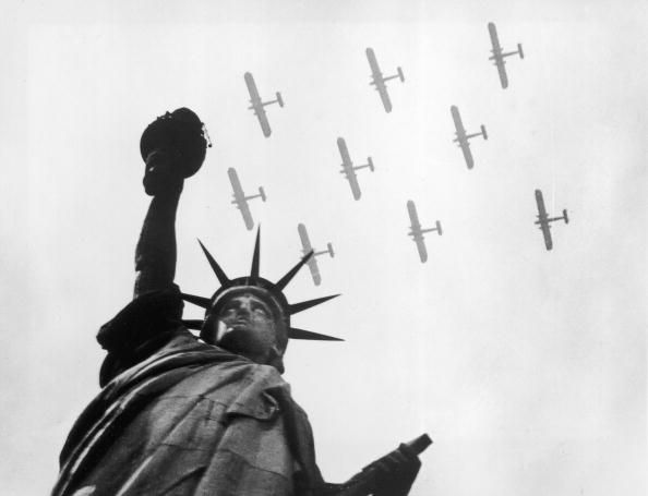 The Statue of Liberty in the 1930s.