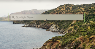 How to move the Spotlight search bar on macOS