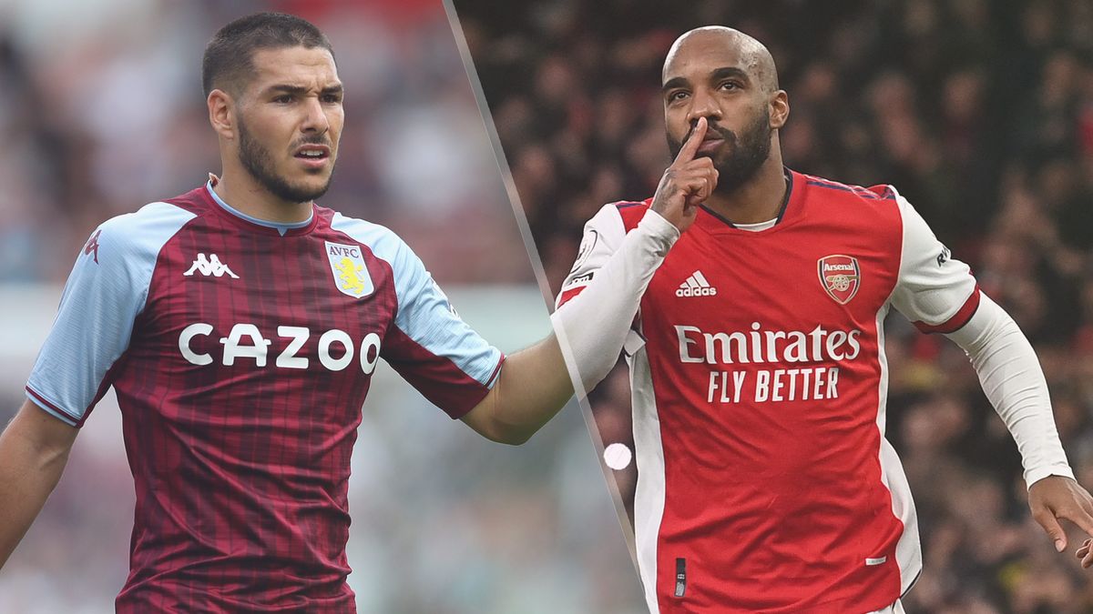 Emiliano Buendia of Aston Villa and Alexandre Lacazette of Arsenal could both feature in the Aston Villa vs Arsenal live stream