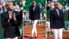 Princess Charlene shows us how to make white jeans look chic