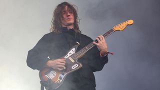 Mk.gee performs at the 2025 Governors Ball at Flushing Meadows Corona Park on June 06, 2025 in New York City