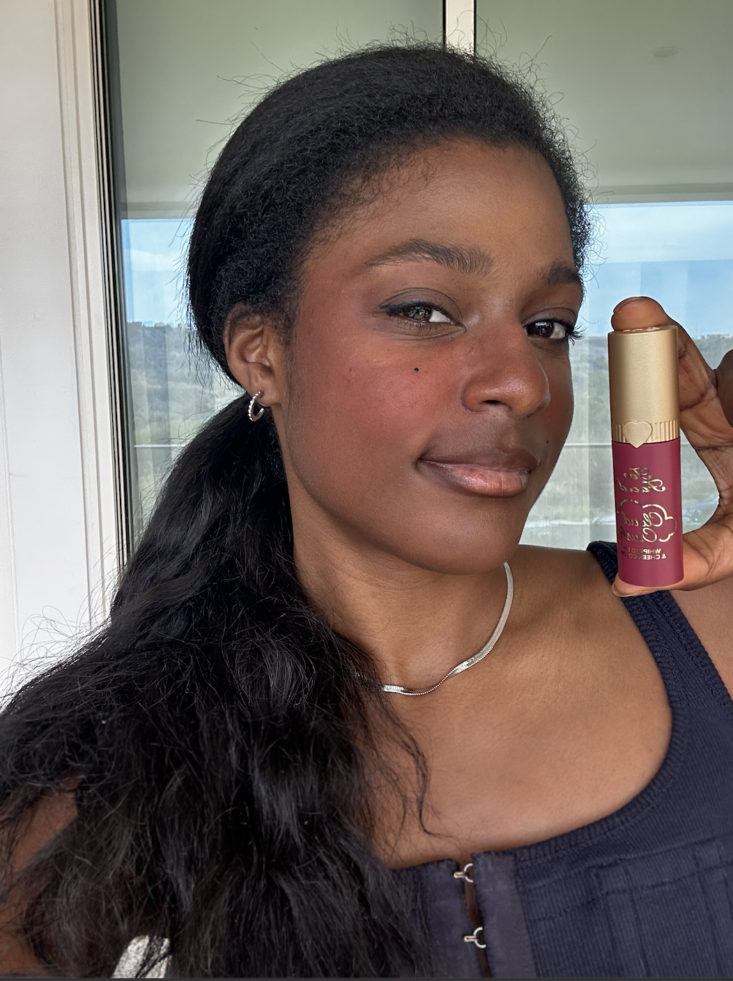 Shei Mamona wearing Two Faced Blusher