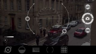 Blux Camera Pro app recommends what mode to shoot independing on the weather in your area