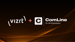 The Vizrt logo welcoming a new partnership.