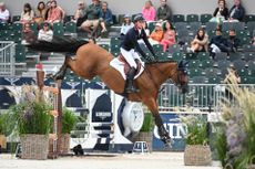 Great Britain's Ben Maher pictured at the European Showjumping Championships.