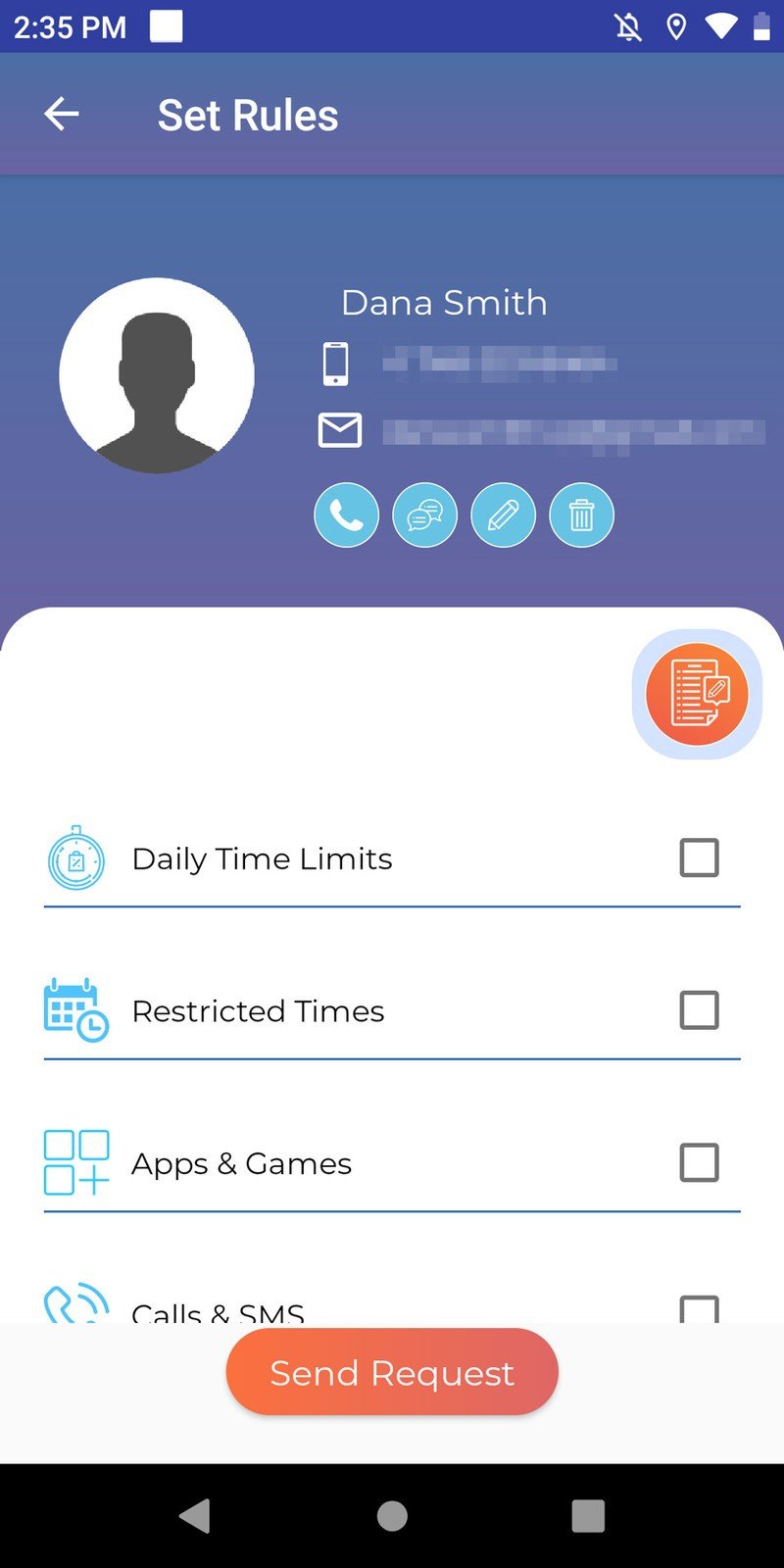 Parents can pick and choose which parts of a smartphone to control.