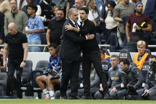 Ange Postecoglou and Mikel Arteta