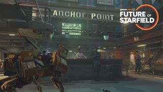 Starfield screenshot showing the new Anchor Point location