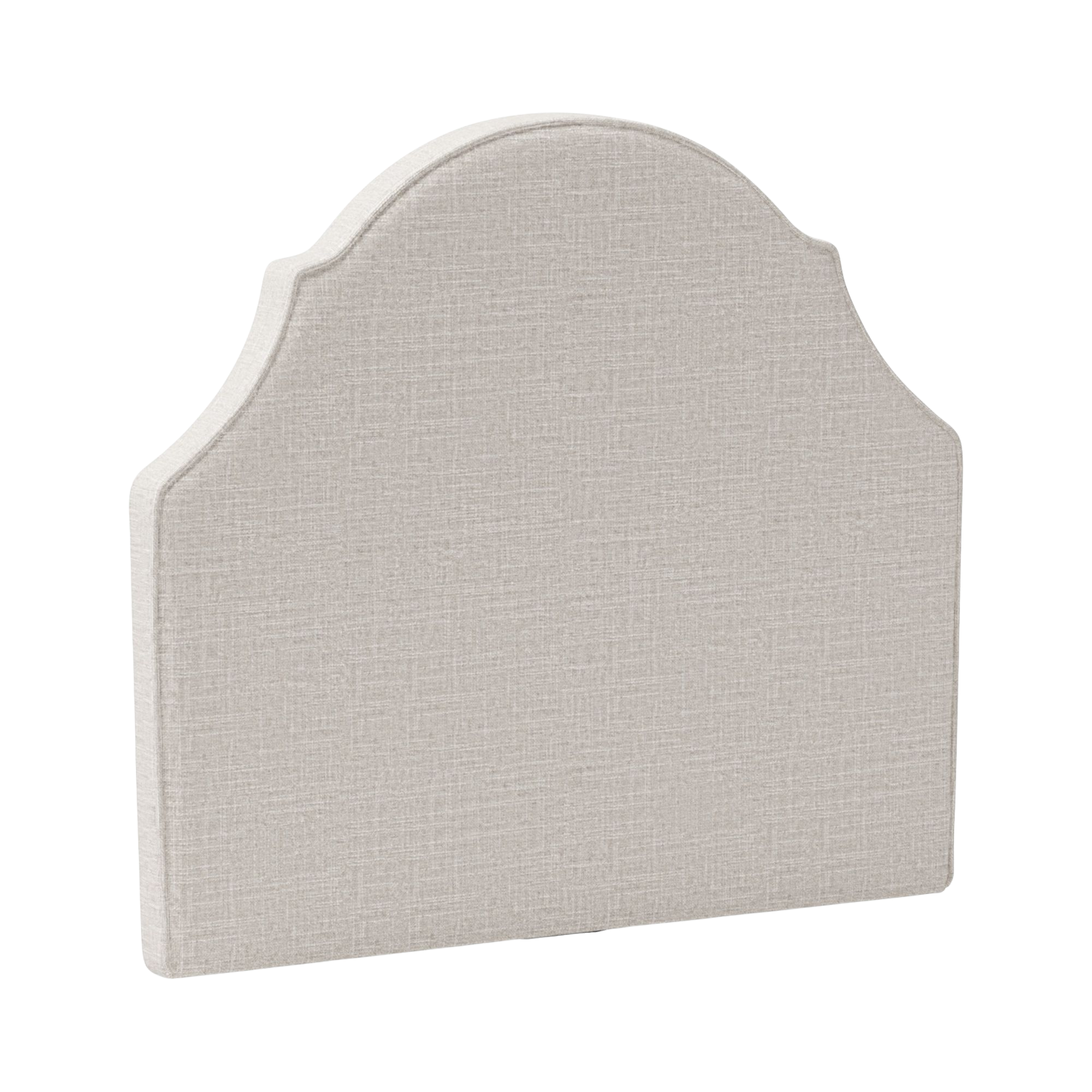 a fabric headboard