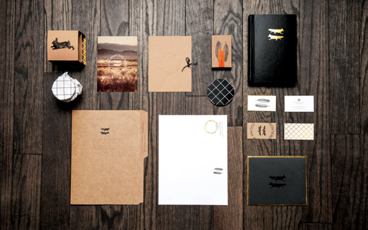 Comprehensive branding exercise covered everything from stationery to wine bottles