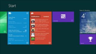 Windows 9 Live Tile Start Screen