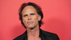 walter goggins on a pink background