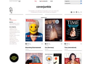 Coverjunkie showcases brilliant magazine covers and the designers behind them