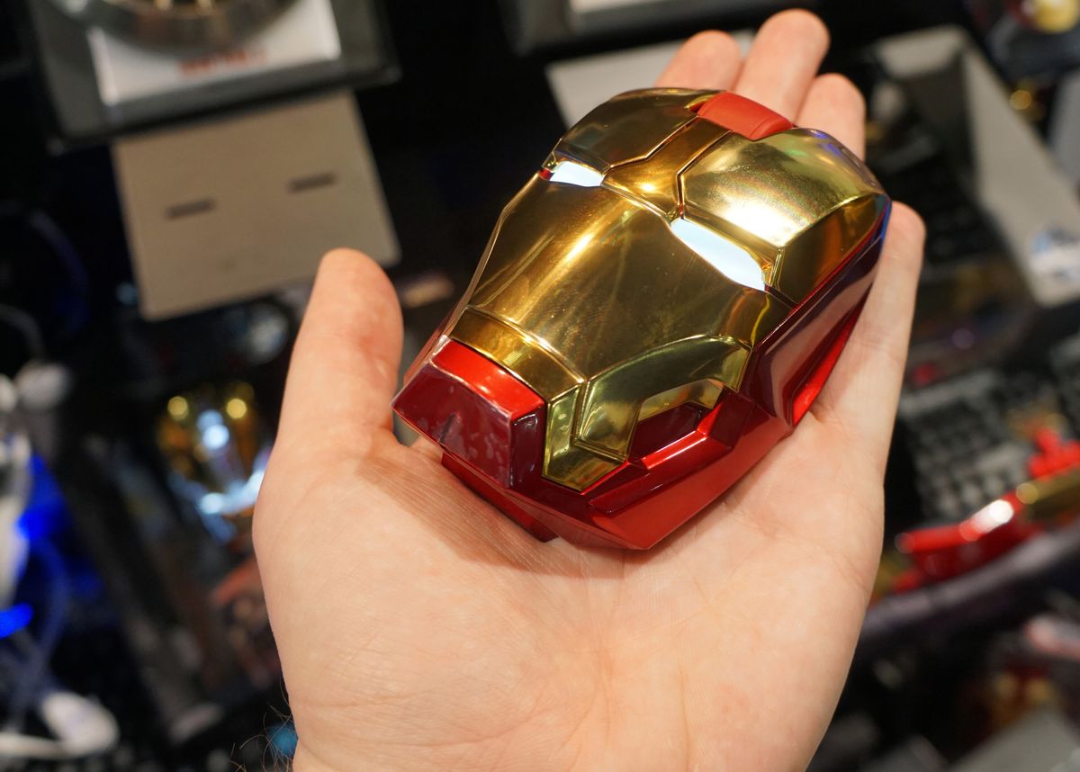 Here's a mouse that looks like Iron Man's shrunken head | PC Gamer