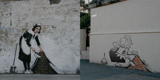 Banksy street art looney tunes