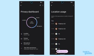 how to access the privacy dashboard on android 12: step 3