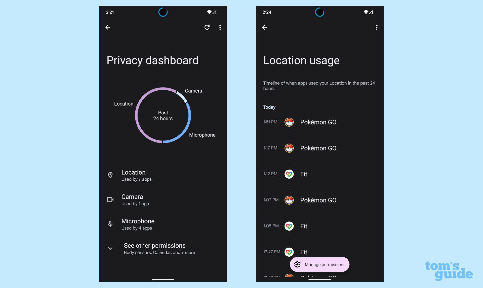 как получить доступ к панели конфиденциальности на Android 12: шаг 3