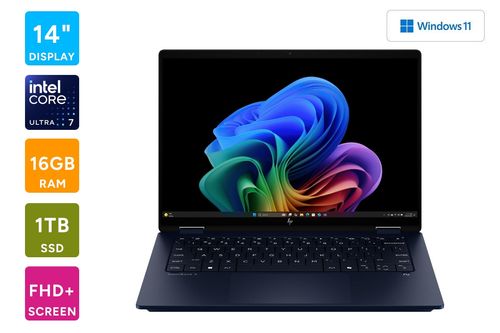 HP OmniBook X Flip 14-inch OLED Intel Core Ultra 7 Copilot+ 2-In-1 Windows 11 Laptop (16GB / 1TB)