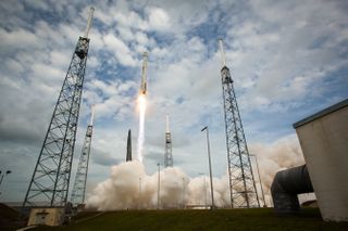 The Atlas V rocket with NASA’s Mars Atmosphere and Volatile EvolutioN (MAVEN) spacecraft took off from the Cape Canaveral Air Force Station Space Launch Complex 41, on Nov. 18, Cape Canaveral, Fla.