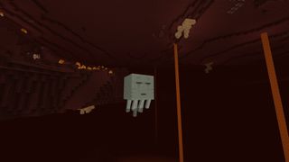 A ghast in the Nether