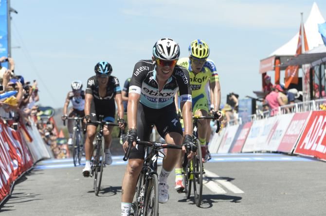 Maxime Bouet (Etixx-Quick Step) crosses the line in Paracombe