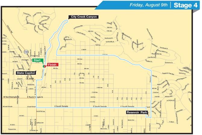 2013 Tour of Utah stage 4 map