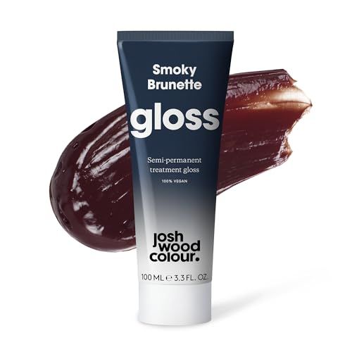Josh Wood Hair Gloss (smoky Brunette) - Semi-Permanent Gloss, Removes Red Tones on Dark Hair, Refreshes and Conditions - Lasts Up to 6 Washes - 100% Vegan - Cream (100ml)