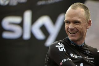 Chris Froome is all smiles