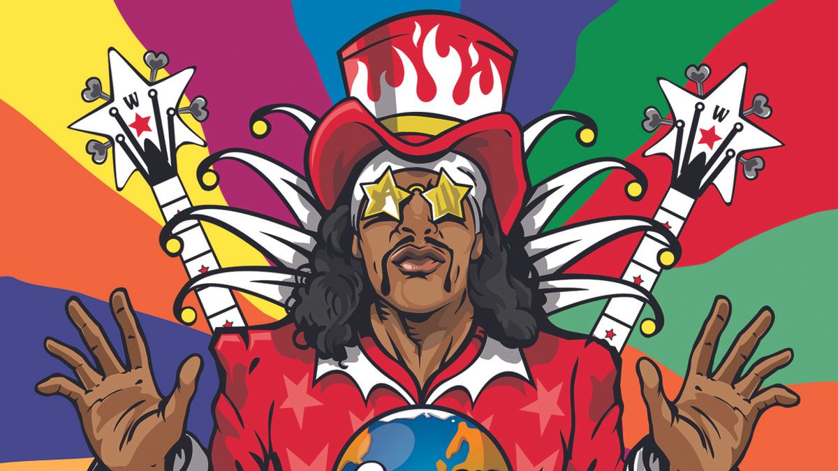 Cover art for Bootsy Collins - World Wide Funk album.