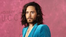 jared leto on a pink background