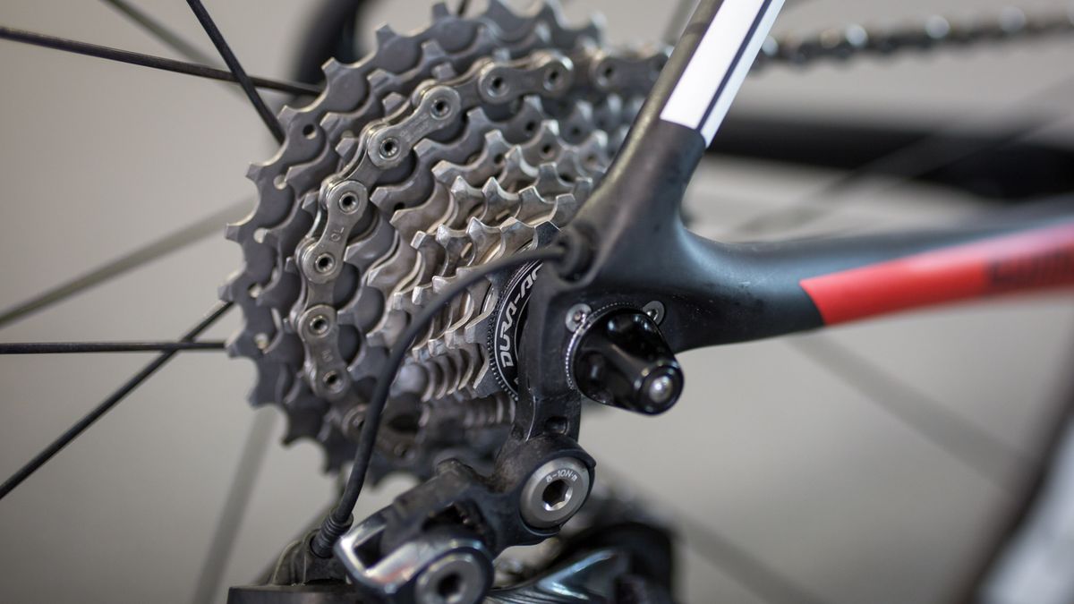 Arndt ran an 11-28 Dura-Ace cassette