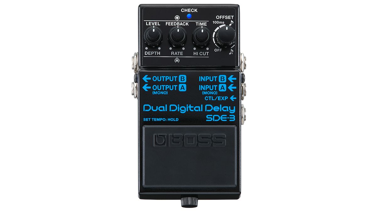 Boss has now made its acclaimed dual delay pedal compact with the SDE-3 ...