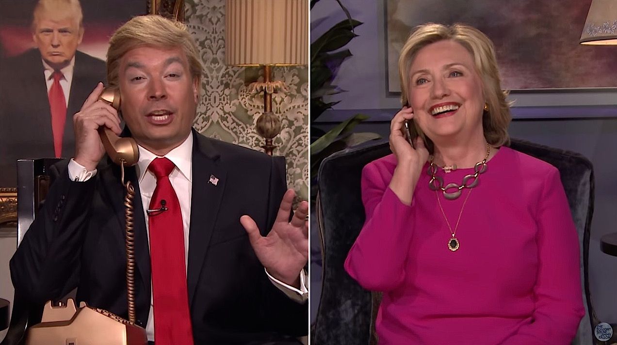 &amp;quot;Donald Trump&amp;quot; interviews Hillary Clinton on The Tonight Show