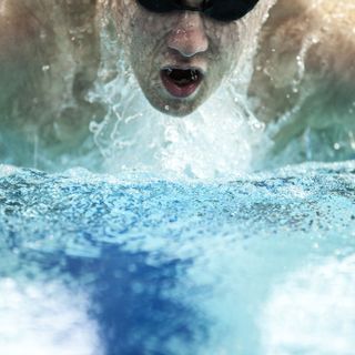 Swimmer in water by efenzi