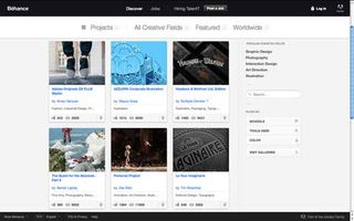 Behance homepage