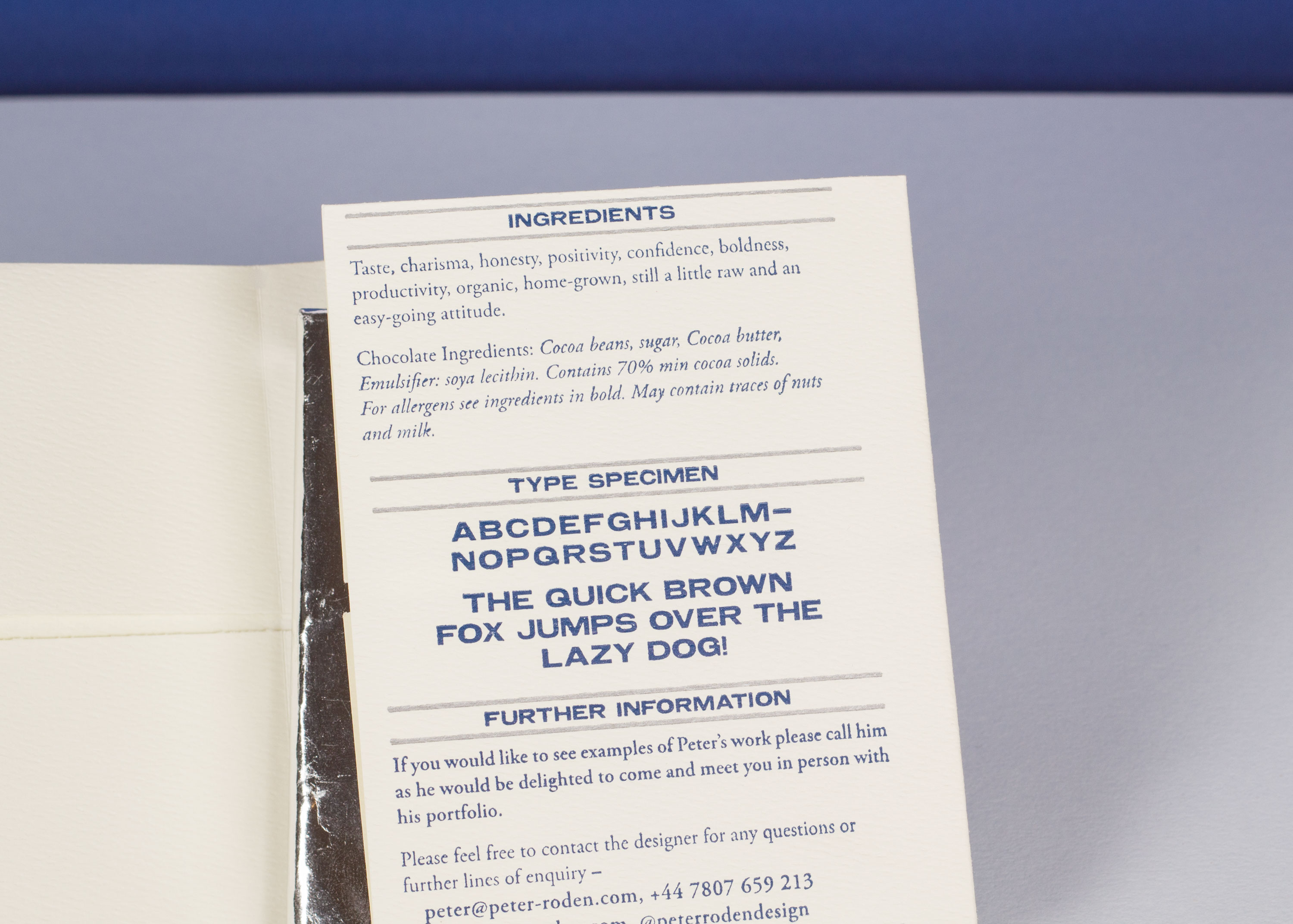 chocolate cv