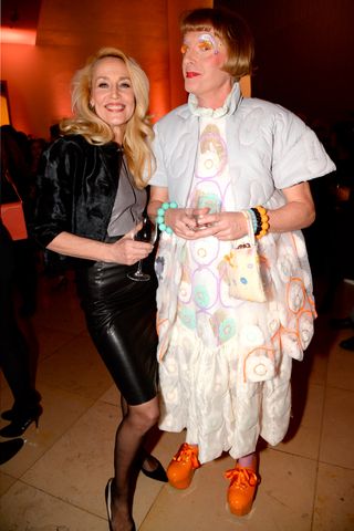 Jerry Hall and Grayson Perry attend David Bailey's Stardust Exhibition