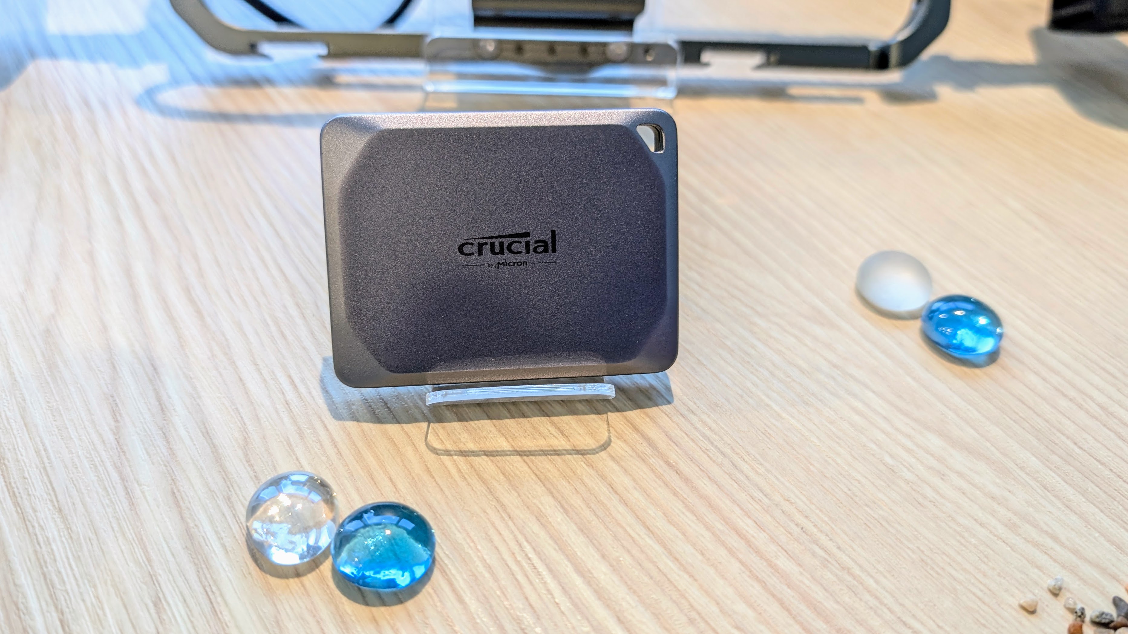 Crucial X10 portable SSD on display at Computex 2025