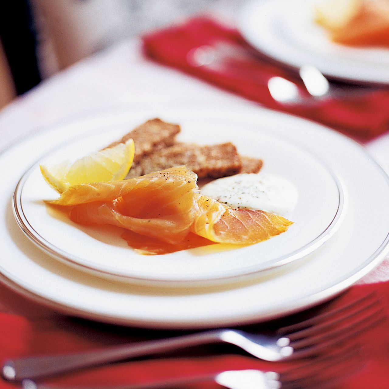 Smoked Salmon with Horseradish and Dill Cream with rye toast fingers recipe-woman and home