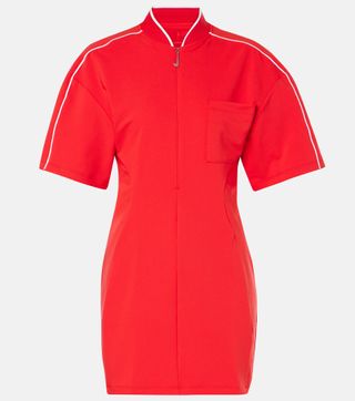 X Jacquemus Half-Zip Minidress