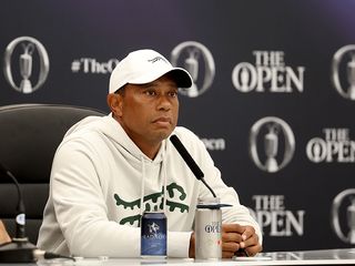 Tiger Woods in his press conference at the Open Championship 2024