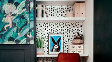 Alcove ideas: Small home office built in an alcove