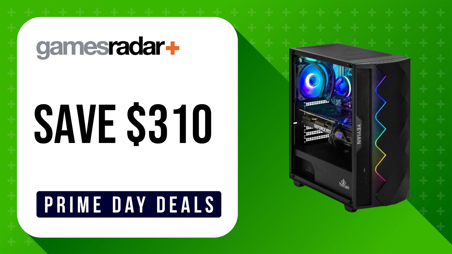 YEYIAN Shoge prime day newegg deal with green background