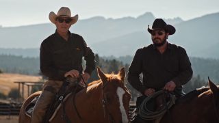 John and Rip on horseback in Yellowstone Season 4