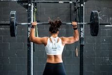 Woman lifting weights