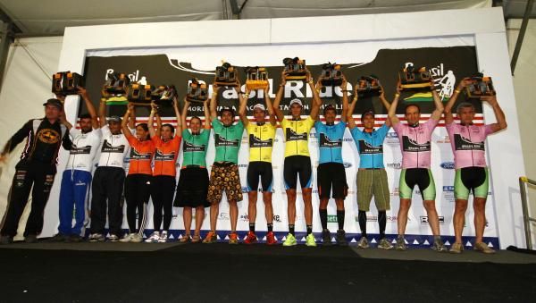 The leaders after stage 2 of the Brasil Ride