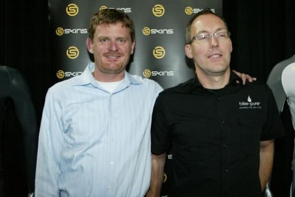 Floyd Landis with Andy layhe-Bike Pure at Anti doping Conference-geelong