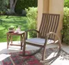 Christopher Knight Cayo Outdoor Acacia Wood Rocking Chair with Cushion