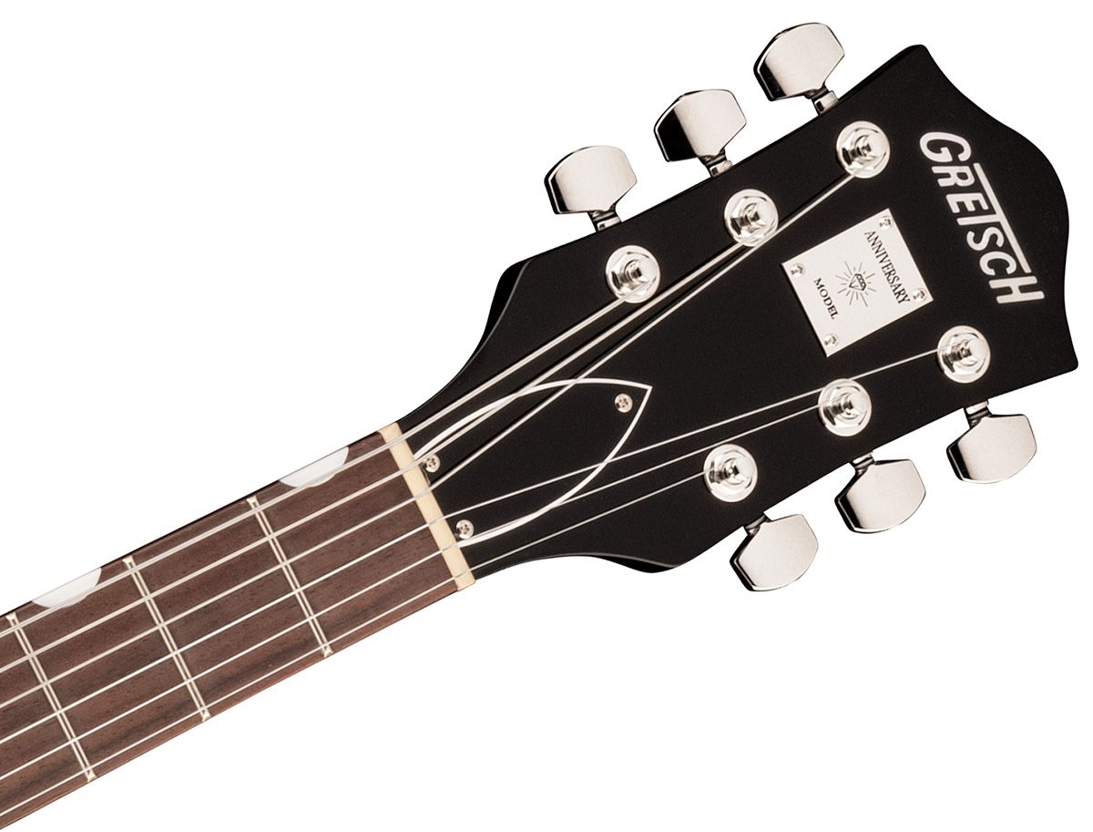 Gretsch G6118T Players Edition Anniversary Hollow Body String-Thru Bigsby Two-Tone Vintage White-Walnut Stain